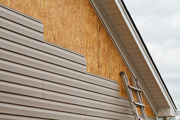 Professional Siding Contractor technician working in Shelby, NC